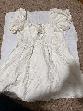 🤍 Forever 21 Puff Sleeve Dress – Size 1X (NWT)